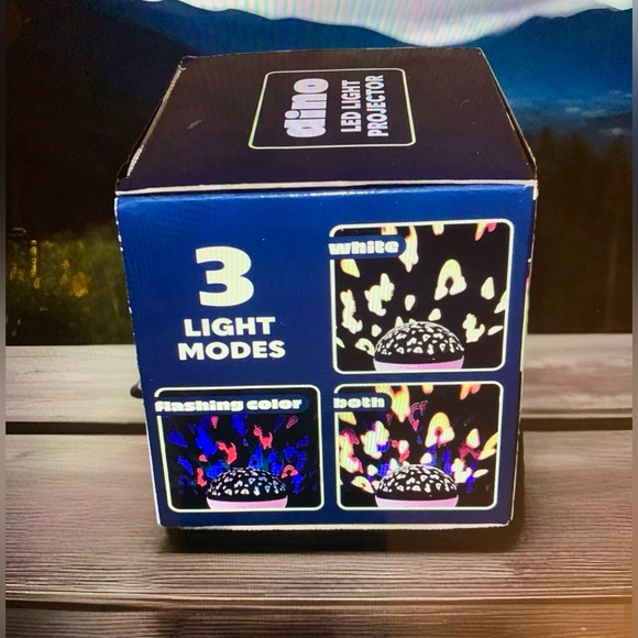 Dinosaur LED Light Projector 3 Light Modes Pink Dino Night Light - Picture 3 of 4